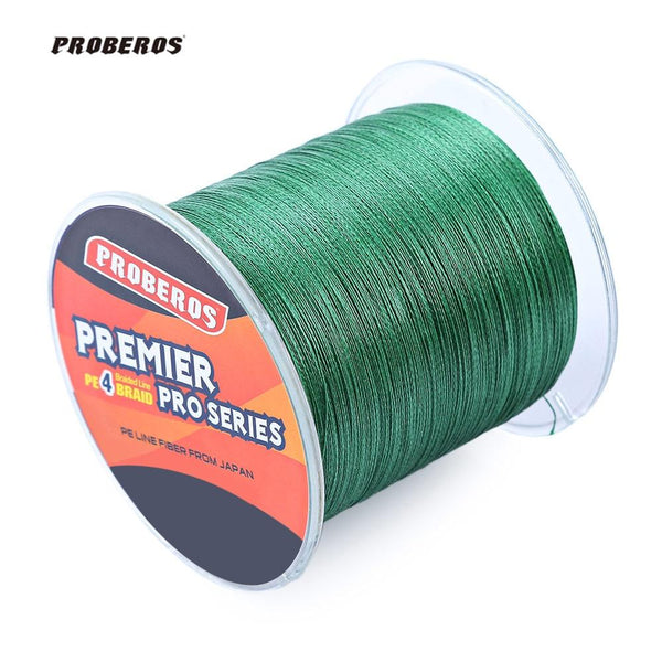 PROBEROS 500M Durable Colorful PE 4 Strands Monofilament Braided Fishing Line Angling Accessory