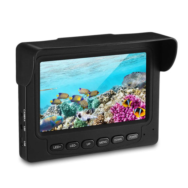 Fish Finder Underwater LED Night Vision Fishing Camera 15M Cable 1000TVL 4.3 inch LCD Monitor